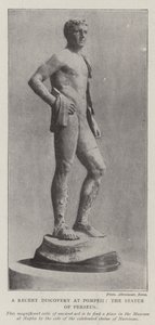Den senaste upptäckten i Pompeji, Statyn av Perseus av English Photographer