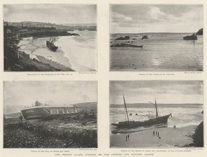 De senaste stormarna, vrak på Cornish och Kentish Coast