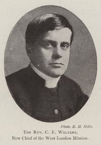 Pastor C E Walters, ny chef för West London Mission av English Photographer
