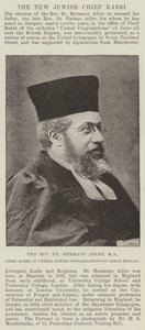 Pastor Dr Hermann Adler, MA, överrabbin för United Jewish Congregations of Great Britain av English Photographer