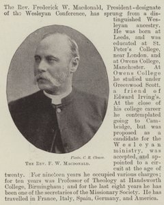 Pastor F W Macdonald av English Photographer