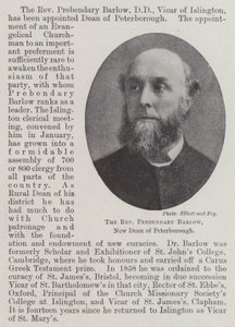 Reverend Prebendary Barlow, ny dekanus i Peterborough av English Photographer