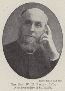 The Reverend W H Barlow, DD, New Prebendary of St Pauls av English Photographer