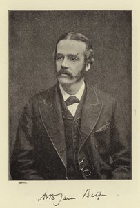 Högern Arthur James Balfour, parlamentsledamot, chefssekreterare för Irland och framtida ledare för det konservativa partiet av English Photographer