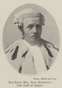 Rätt ärade Lord Robertson, New Lord of Appeal av English Photographer