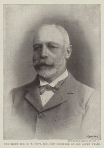 The Right Honourable R W Duff, MP, Ny guvernör i New South Wales av English Photographer