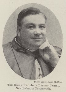 Den högra pastor John Baptist Cahill, ny biskop av Portsmouth av English Photographer