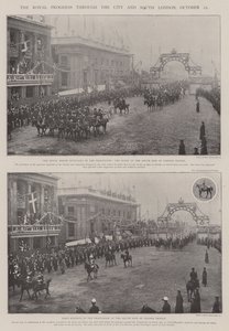 The Royal Progress through the City och South London, 25 oktober av English Photographer
