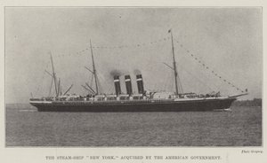Steam-Ship New York, förvärvat av den amerikanska regeringen av English Photographer