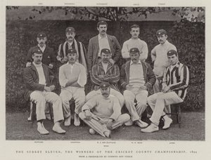 Surrey Eleven, vinnarna av Cricket County Championship, 1894 av English Photographer