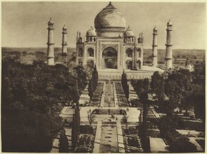 Taj-Mahal i Agra (fotogravyr) av English Photographer