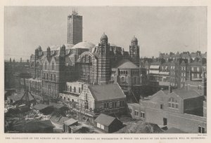 Översättningen av resterna av St Edmund, katedralen i Westminster där kungen-martyrens reliker kommer att inskrivas av English Photographer