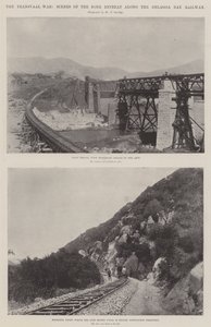 Transvaalkriget, scener från Boerretreatet längs Delagoa Bay Railway