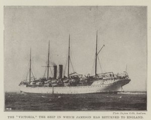 Victoria, skeppet där Jameson har återvänt till England av English Photographer