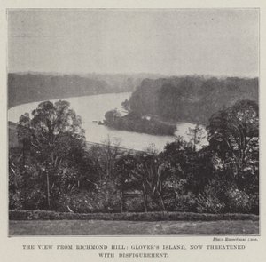 Utsikten från Richmond Hill, Glovers Island, hotas nu av vanställdhet av English Photographer