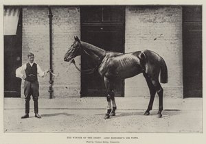 Vinnaren av Derbyt, Lord Roseberys Sir Visto av English Photographer