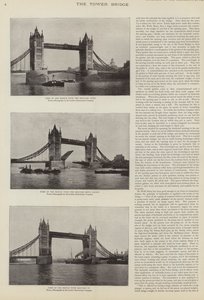Byggandet av Tower Bridge, London