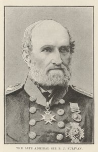 Den bortgångne amiralen Sir B J Sullivan av English Photographer