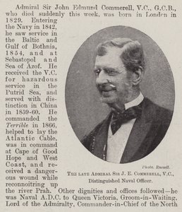 Den framlidne amiralen Sir J E Commerell, VC, Distinguished Naval Officer av English Photographer