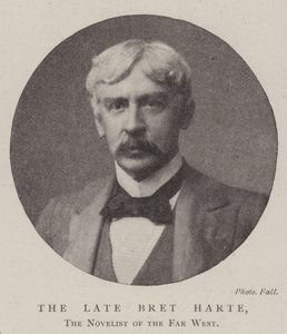Den bortgångne Bret Harte, romanförfattaren i Fjärran Västern av English Photographer