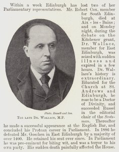 Den framlidne Dr Wallace, MP av English Photographer