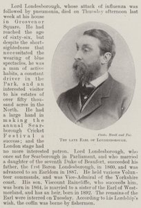 Den framlidne jarlen av Londesborough av English Photographer