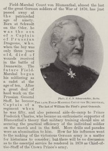 Den bortgångne fältmarskalken greve von Blumenthal, den siste av Vilhelm den förstes stora generaler av English Photographer