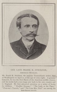 Den avlidne Frank R Stockton, amerikansk romanförfattare av English Photographer