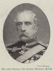 Den bortgångne generalen Sir Arthur Herbert, KCB av English Photographer
