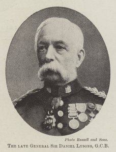 Den bortgångne generalen Sir Daniel Lysons, GCB av English Photographer