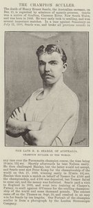 Den bortgångne H E Searle, från Australien, Champion Sculler of the World av English Photographer