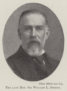 Den framlidne ärade Sir William L Dobson av English Photographer