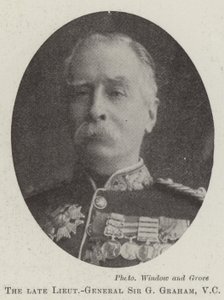 Den avlidne generallöjtnanten Sir G Graham, VC av English Photographer