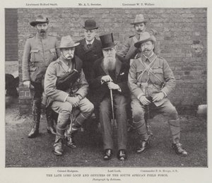 Den bortgångne Lord Loch och officerare från den sydafrikanska fältstyrkan av English Photographer