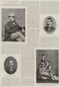 Den bortgångne Lord Randolph Churchill av English Photographer
