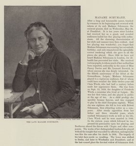 Den framlidne Madame Schumann av English Photographer