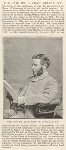Den avlidne Alexander Craig Seller, MP av English Photographer