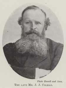 Den framlidne herr J J Colman av English Photographer