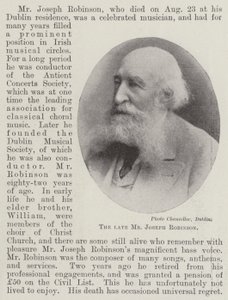 Den bortgångne herr Joseph Robinson av English Photographer