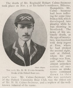 Den bortgångne Mr R H Culme-Seymour, Stroke of the Oxford Boat 1901