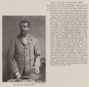 Den bortgångne herr Theodore Bent av English Photographer