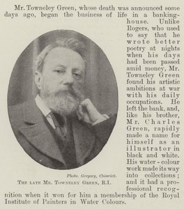 Den framlidne Mr Towneley Green, RI av English Photographer