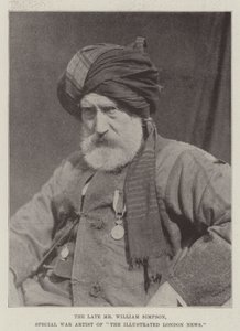 Den bortgångne Mr William Simpson, Special War Artist of The Illustrated London News av English Photographer