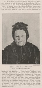 Avlidna fru Kruger, fru till ex-president Kruger av English Photographer