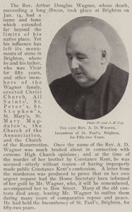 Den avlidne pastor AD Wagner, sittande i St Pauls, Brighton, i femtiotvå år av English Photographer