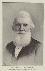 Den avlidne pastor Dr Hannay, sekreterare i Congregational Union av English Photographer