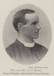 Den avlidne pastor G C Bailey, kyrkoherde i Dundee, som begravde general Symons av English Photographer