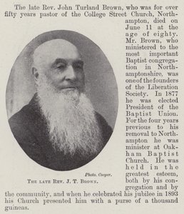 Den framlidne pastor JT Brown av English Photographer