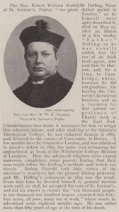 Den framlidne pastor R W R Dolling, Vicar of St Saviours, Poplar av English Photographer