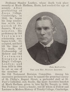Den framlidne pastor Stanley Leathes av English Photographer